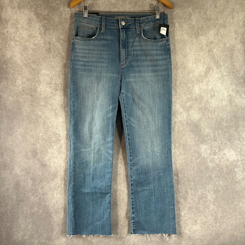 Joe's Jeans High Rise Crop Bootcut Womens 30 Blue Raw Hem Casual GTXWKF5217 NEW